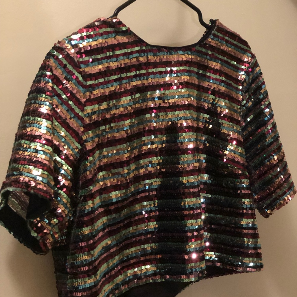 SEQUIN CROP TOP